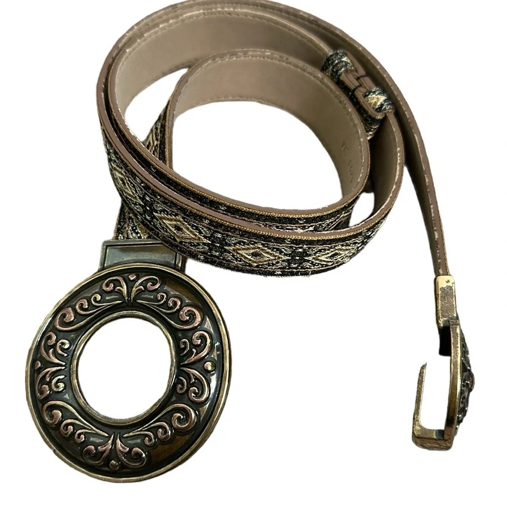 Chico's brown and beige belt size medium